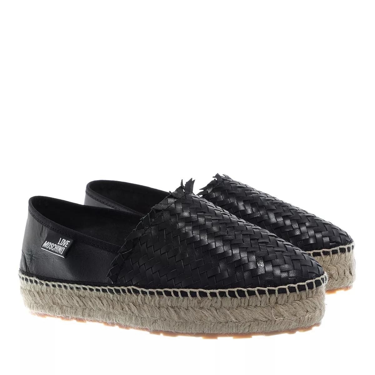 Love Moschino Sneaker - Scarpad Espa35 Intreccio - Gr. 38 (EU) - in Schwarz - für Damen von Love Moschino