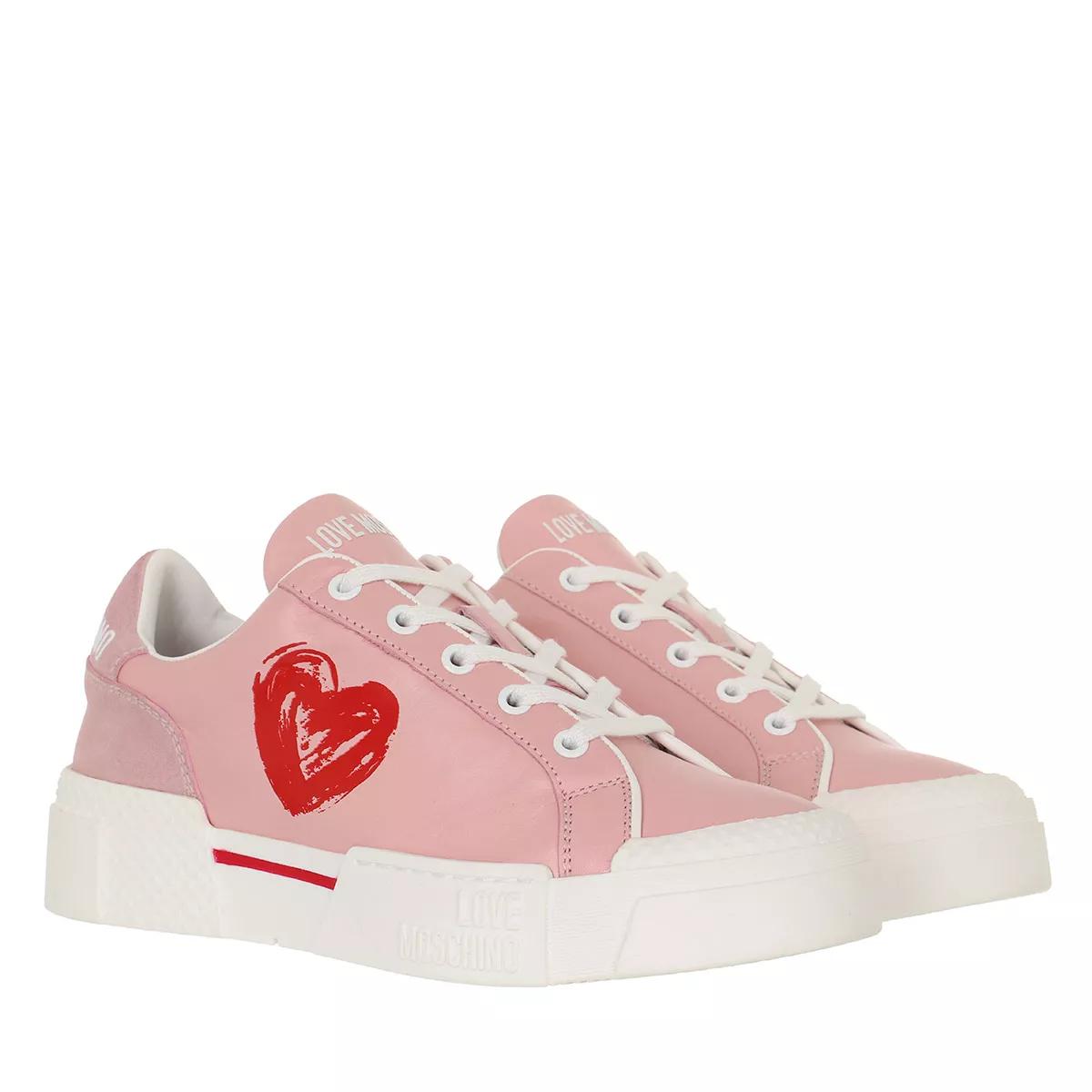 Love Moschino Sneakers - Sneakerd Texture50 Vit+Cro - Gr. 37 (EU) - in Rosa - für Damen von Love Moschino