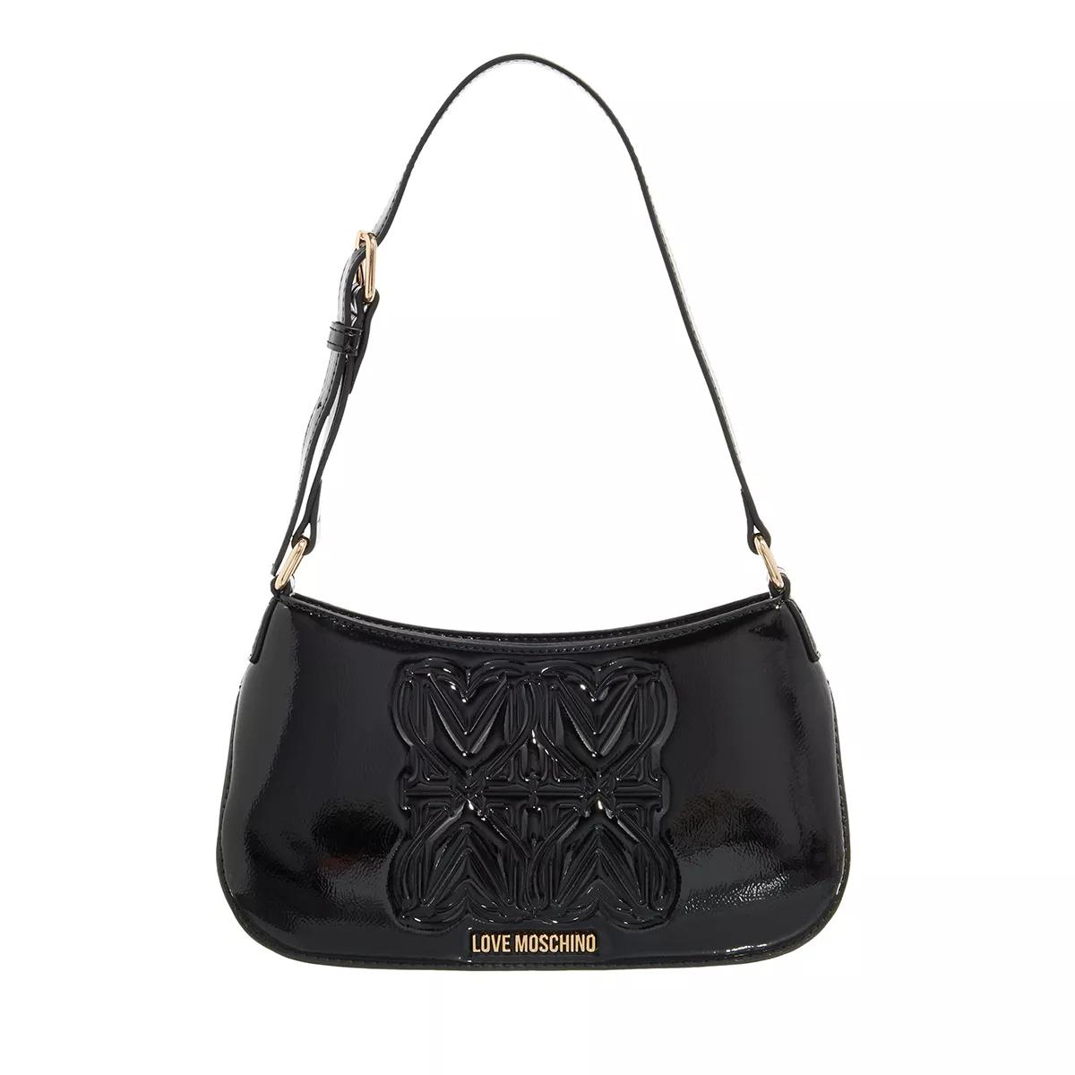 Love Moschino Umhängetasche - Big Embossment - Gr. unisize - in Schwarz - für Damen von Love Moschino