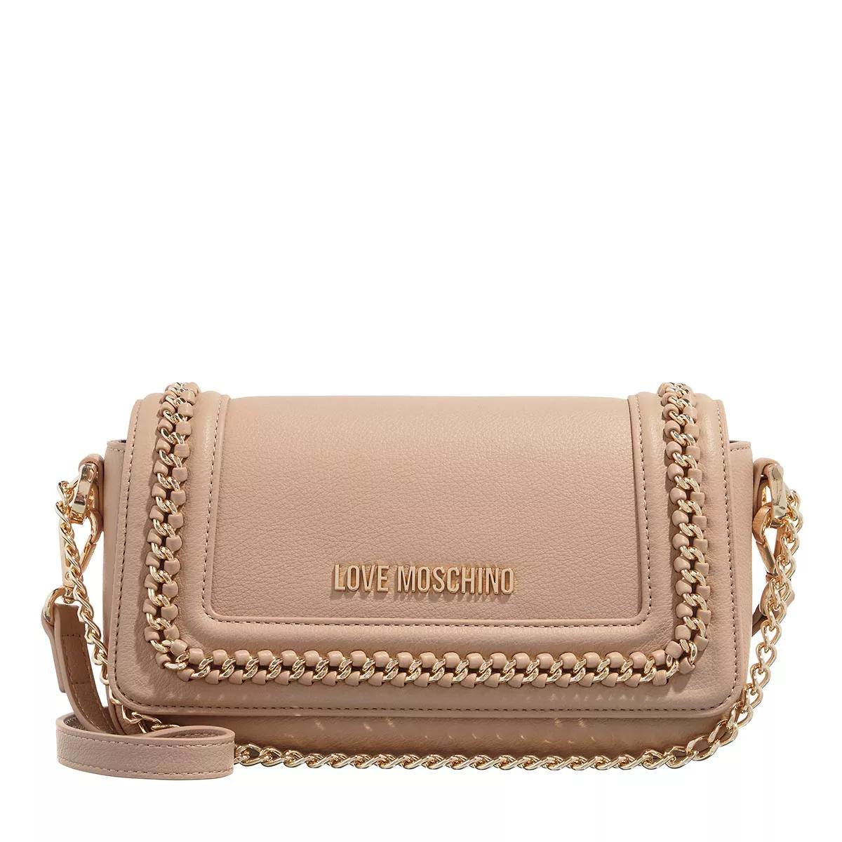 Love Moschino Umhängetasche - Chain Link - Gr. unisize - in Beige - für Damen von Love Moschino