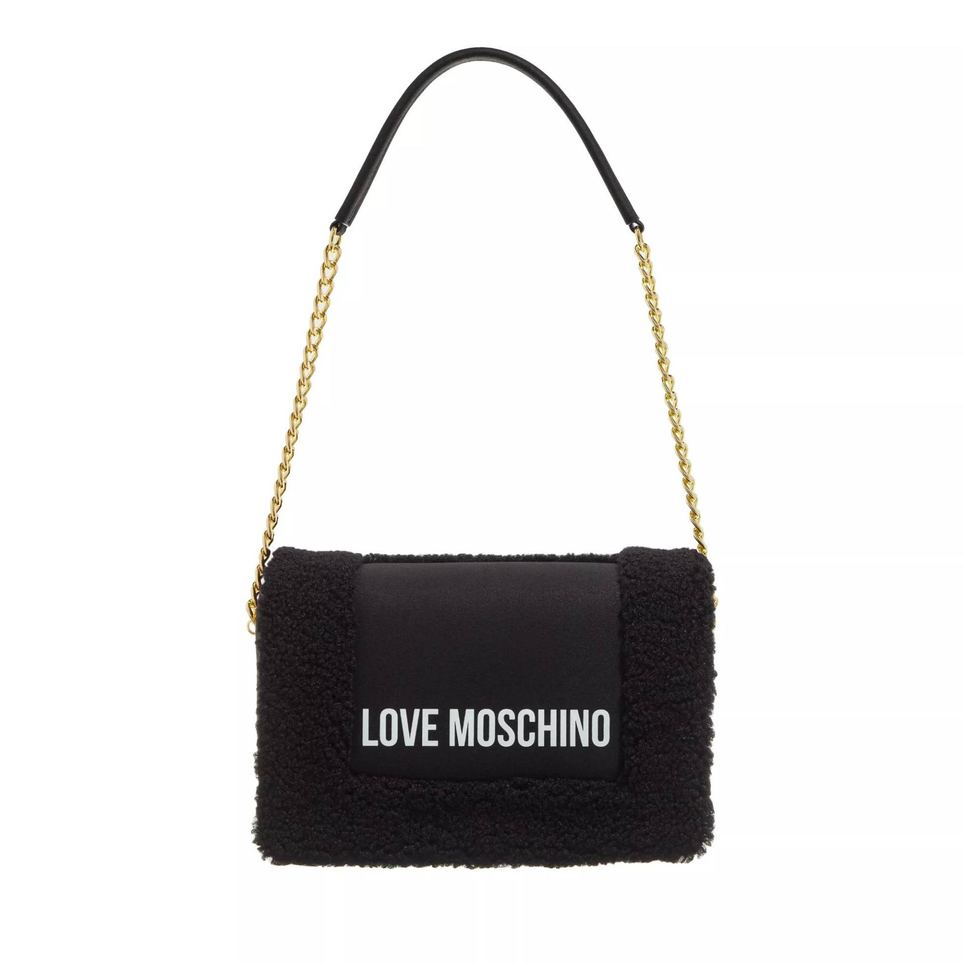 Love Moschino Umhängetasche - Fun & Fur - Gr. unisize - in Schwarz - für Damen von Love Moschino