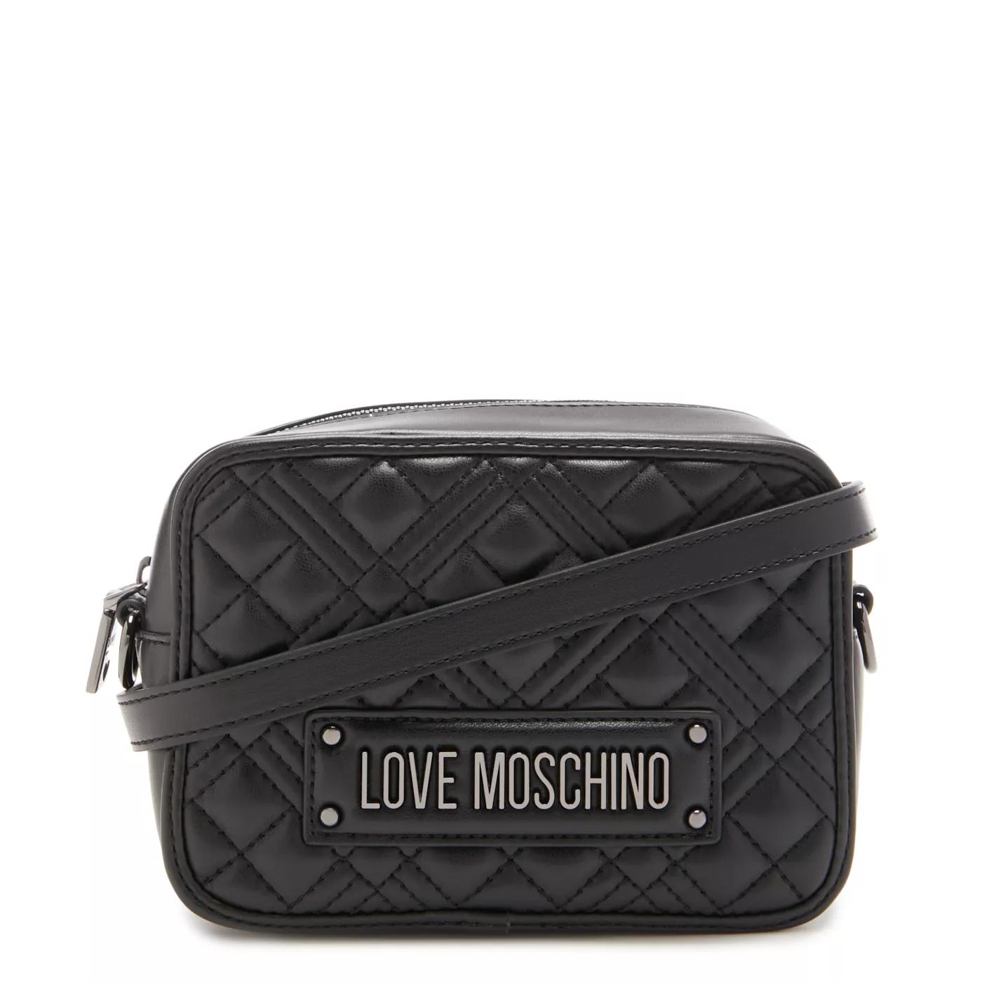 Love Moschino Umhängetasche - Love Moschino Quilted Bag Schwarze Umhängetasche J - Gr. unisize - in Schwarz - für Damen von Love Moschino