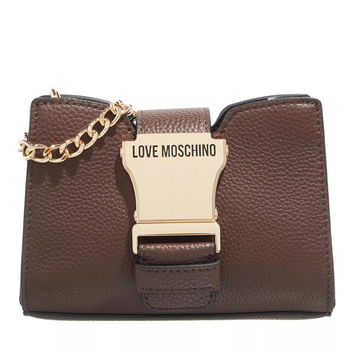 Love Moschino Umhängetasche - Safety Leather - Gr. unisize - in Braun - für Damen von Love Moschino