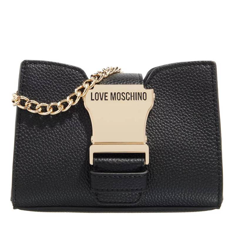 Love Moschino Umhängetasche - Safety Leather - Gr. unisize - in Schwarz - für Damen von Love Moschino