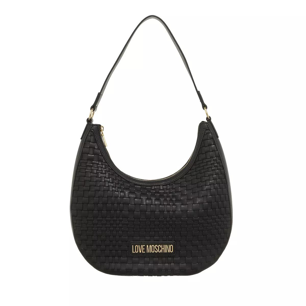 Love Moschino Umhängetasche - Woven - Gr. unisize - in Schwarz - für Damen von Love Moschino