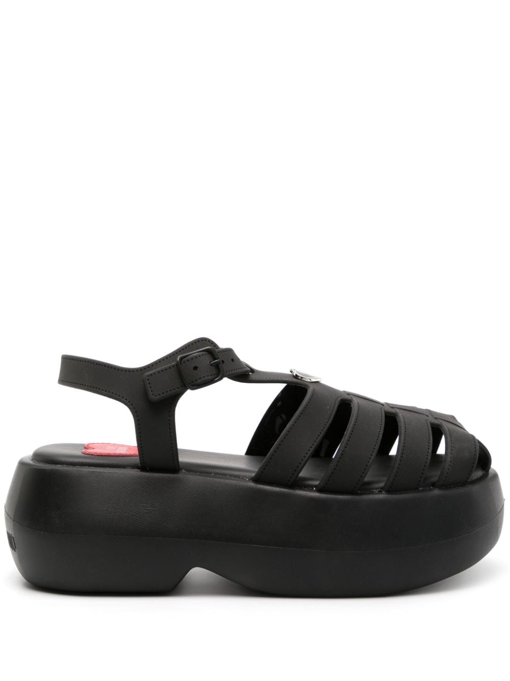 Love Moschino caged platform sandals - Black von Love Moschino