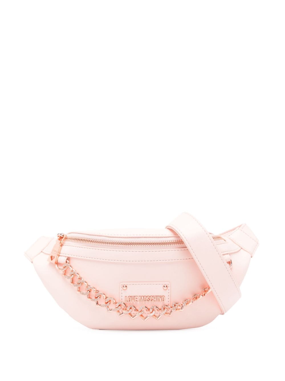 Love Moschino chain-embellished belt bag - Pink von Love Moschino