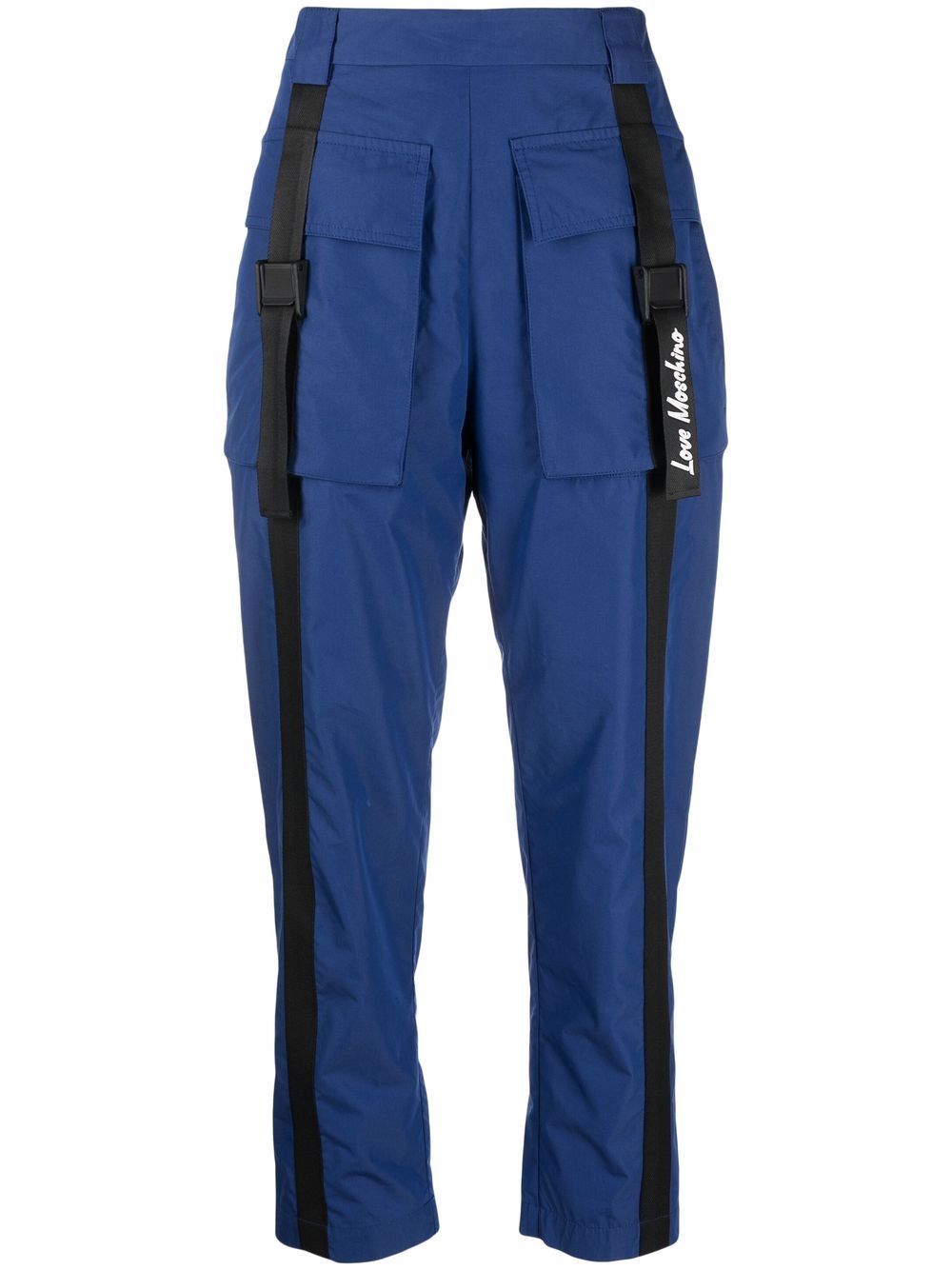 Love Moschino cropped cargo trousers - Blue von Love Moschino