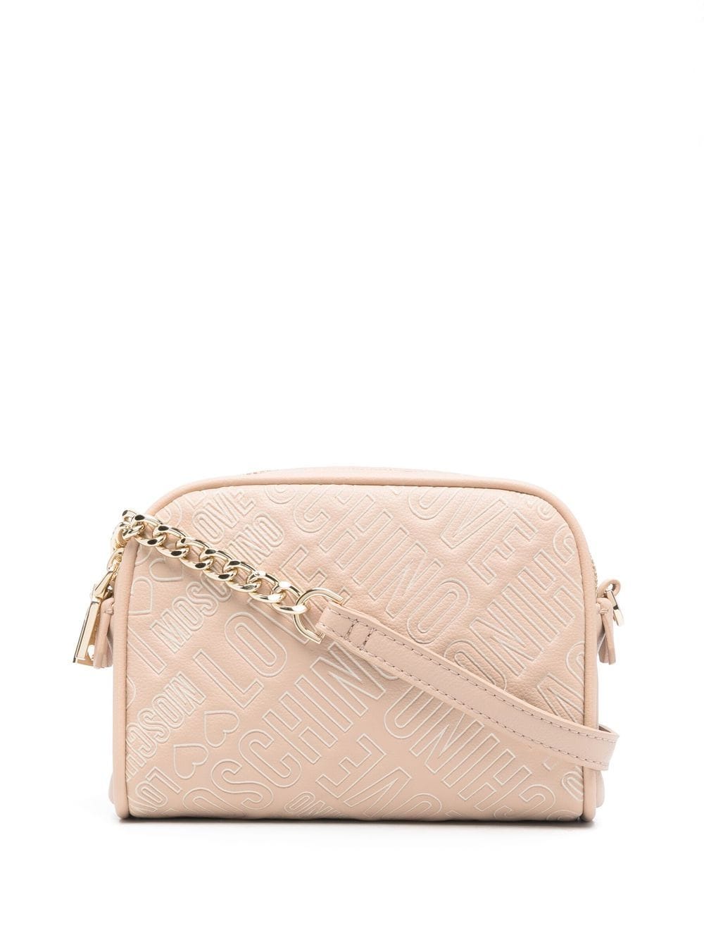 Love Moschino debossed-logo crossbody bag - Neutrals von Love Moschino