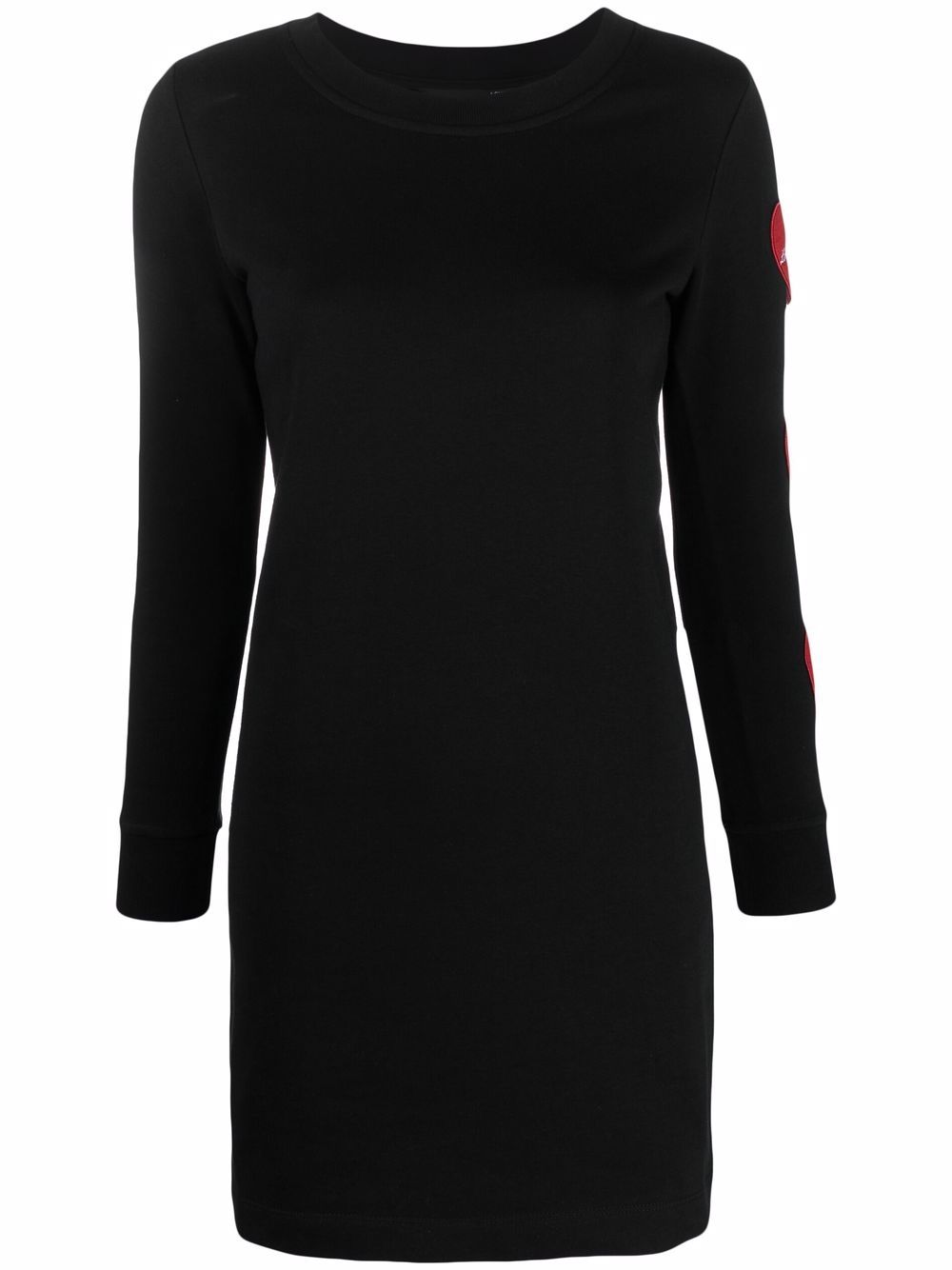 Love Moschino heart-detail sweater dress - Black von Love Moschino