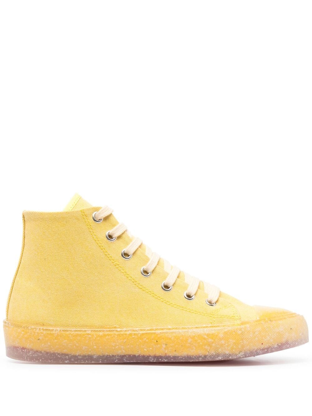 Love Moschino heart-patch sneakers - Yellow von Love Moschino