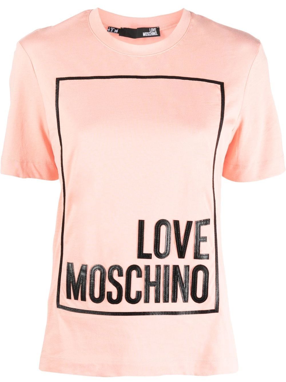 Love Moschino logo-appliqué cotton T-shirt - Pink von Love Moschino