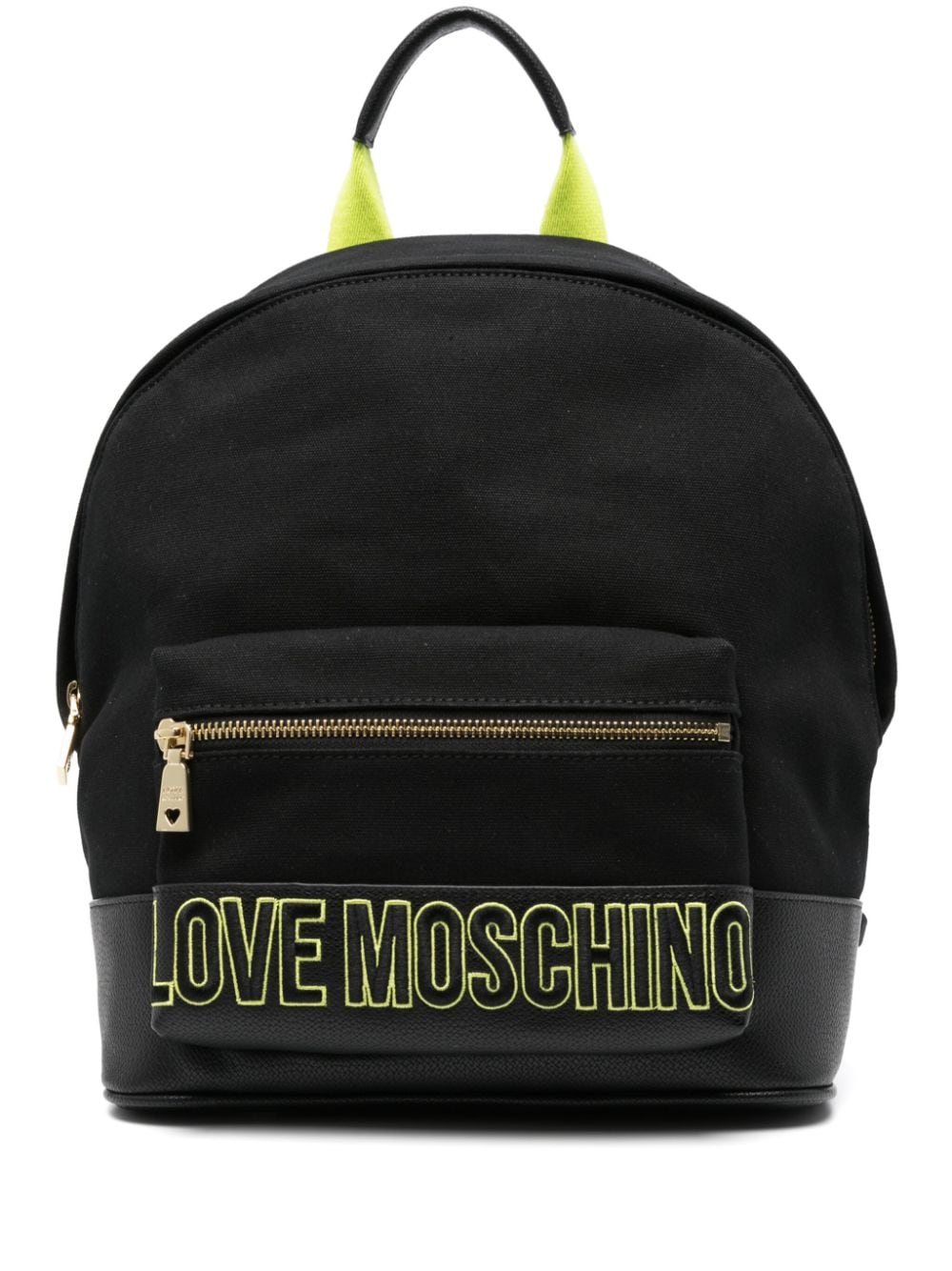 Love Moschino logo-embroidered backpack - Black von Love Moschino