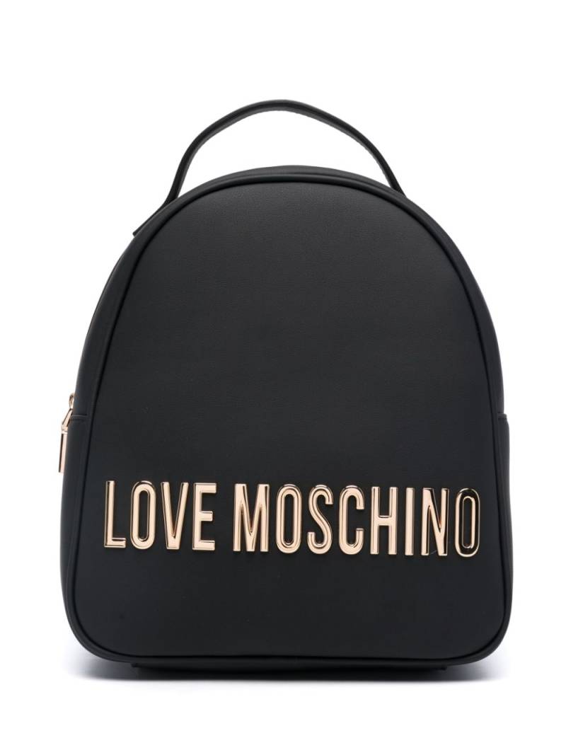 Love Moschino logo-lettering backpack - Black von Love Moschino