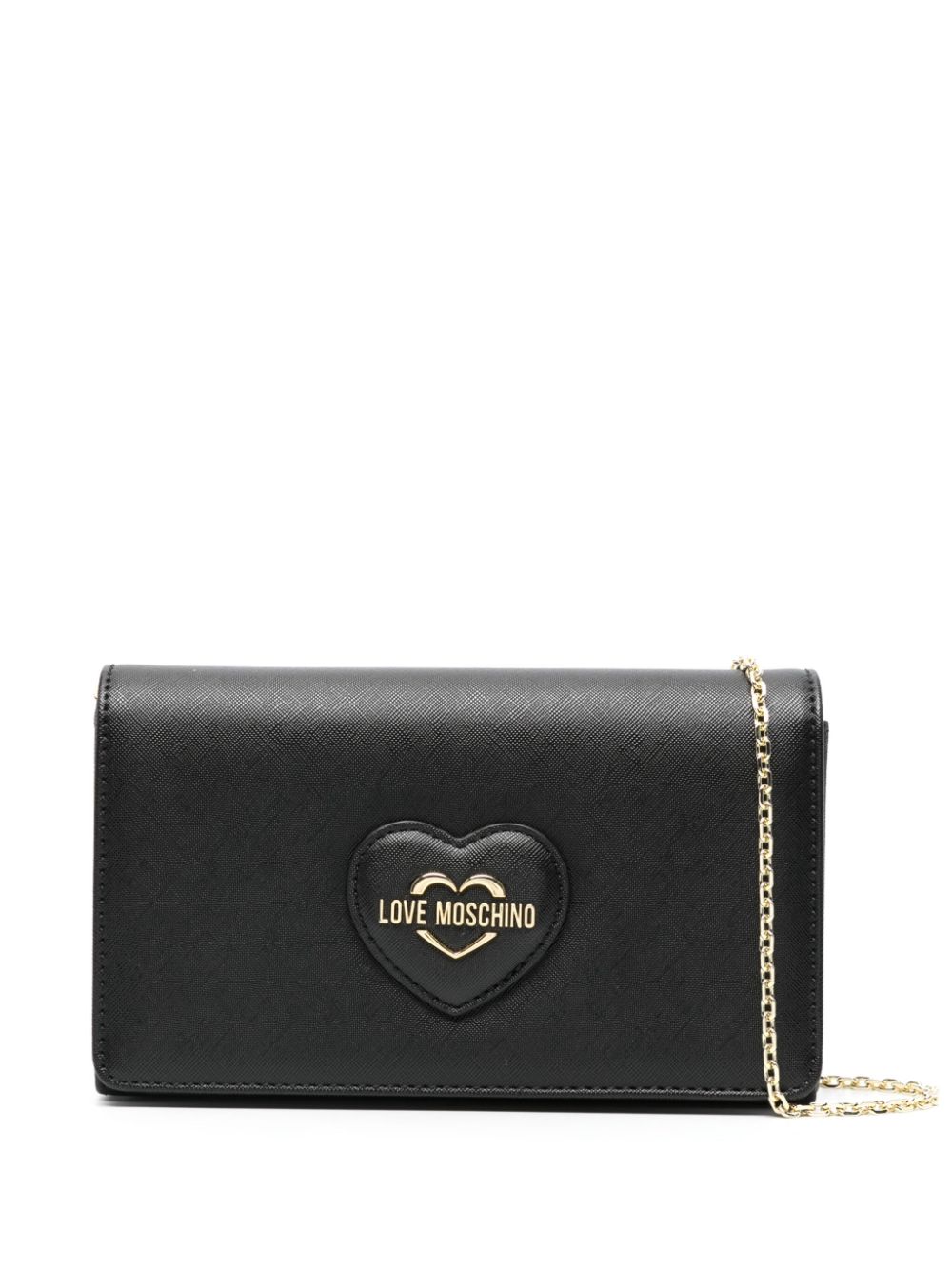 Love Moschino logo-lettering cross body bag - Black von Love Moschino