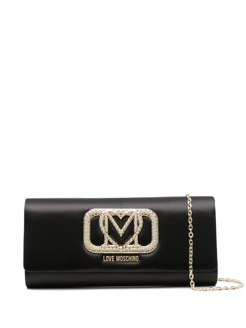 Love Moschino logo-lettering cross body bag - Black von Love Moschino