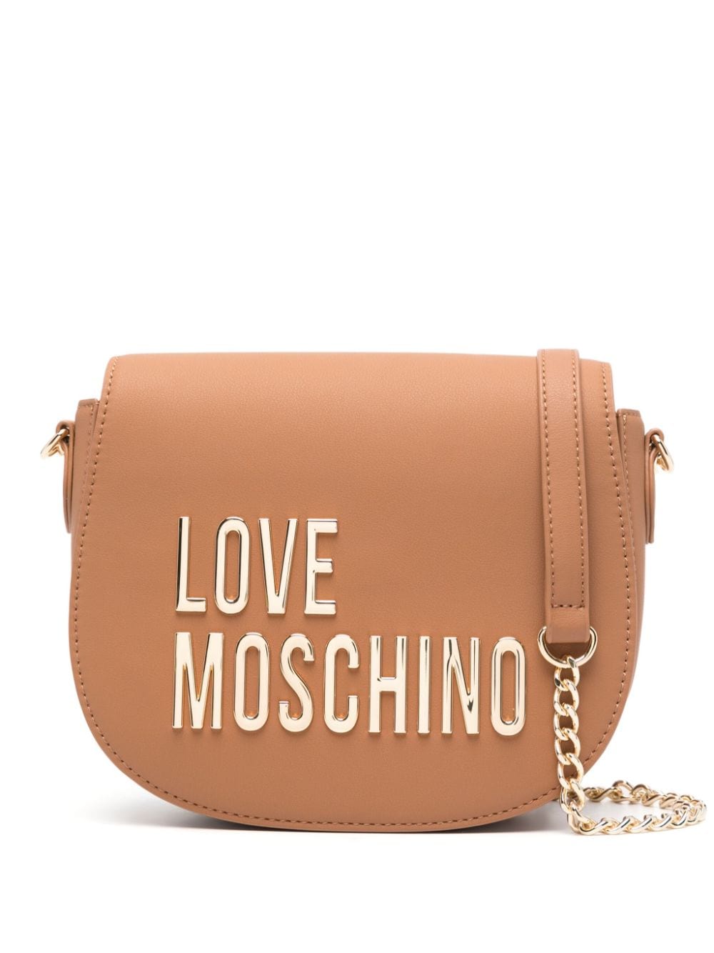 Love Moschino logo-lettering crossbody bag - Brown von Love Moschino