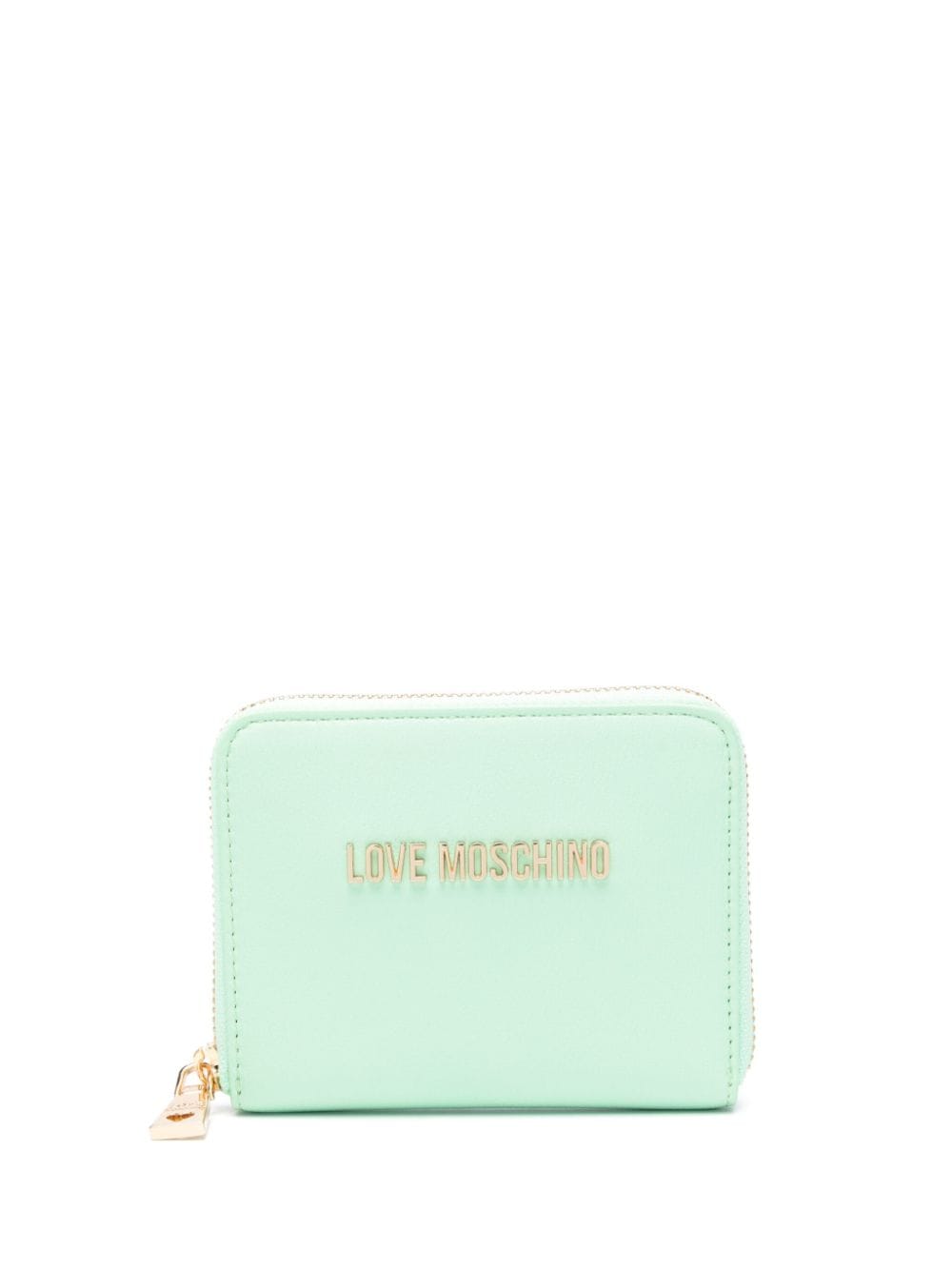 Love Moschino logo-lettering faux-leather wallet - Green von Love Moschino