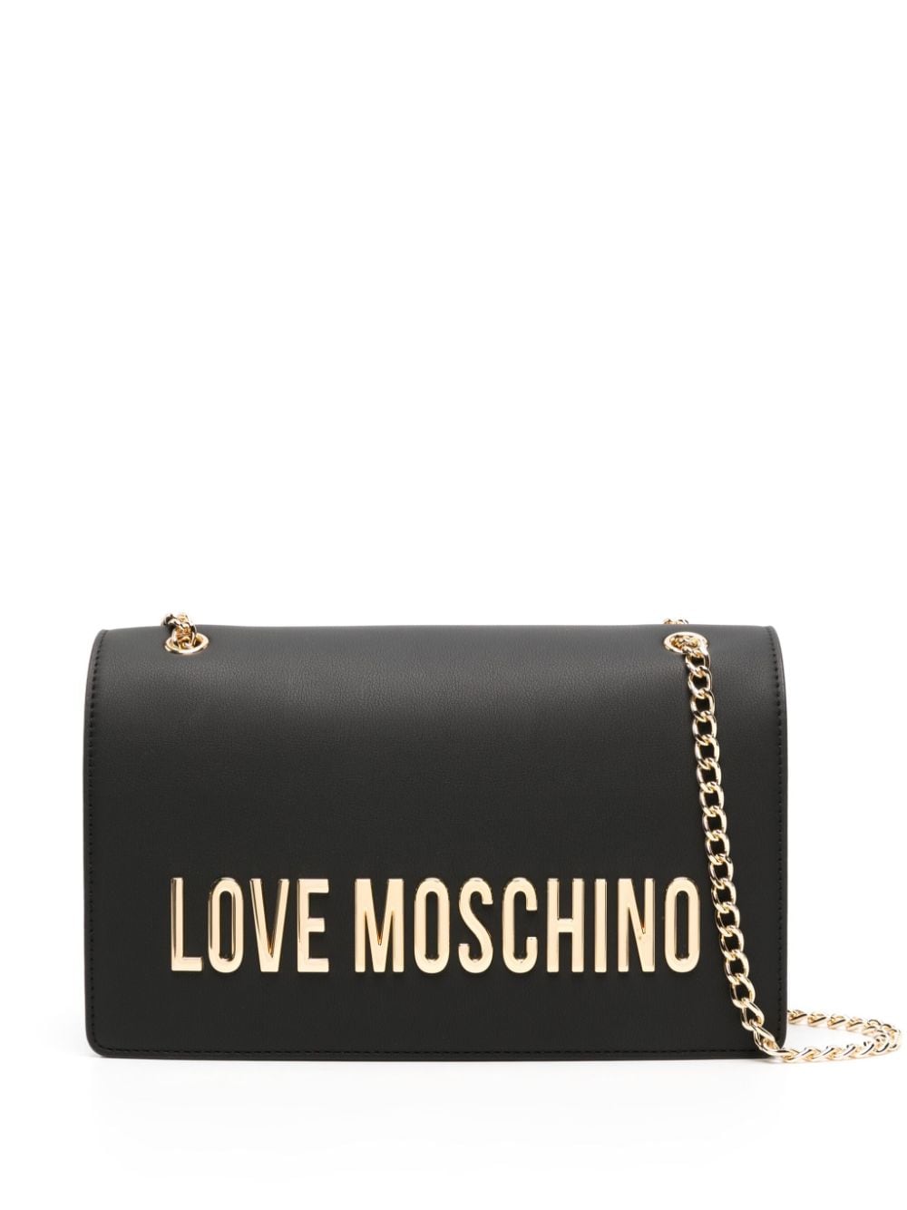 Love Moschino logo-lettering shoulder bag - Black von Love Moschino