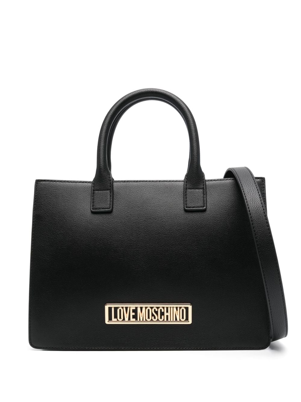 Love Moschino logo-lettering tote bag - Black von Love Moschino