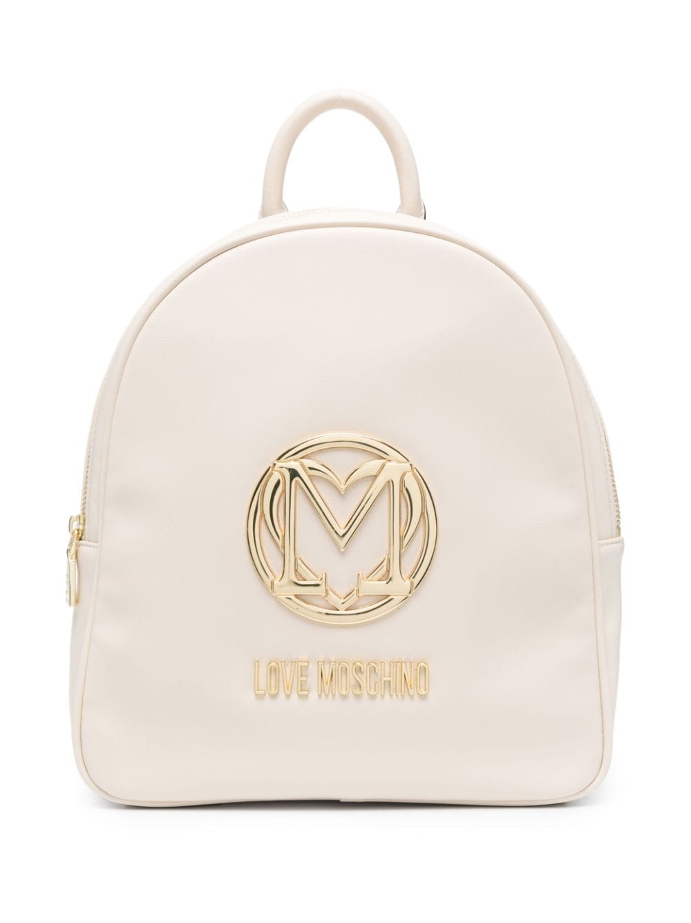 Love Moschino logo-plaque backpack - Neutrals von Love Moschino