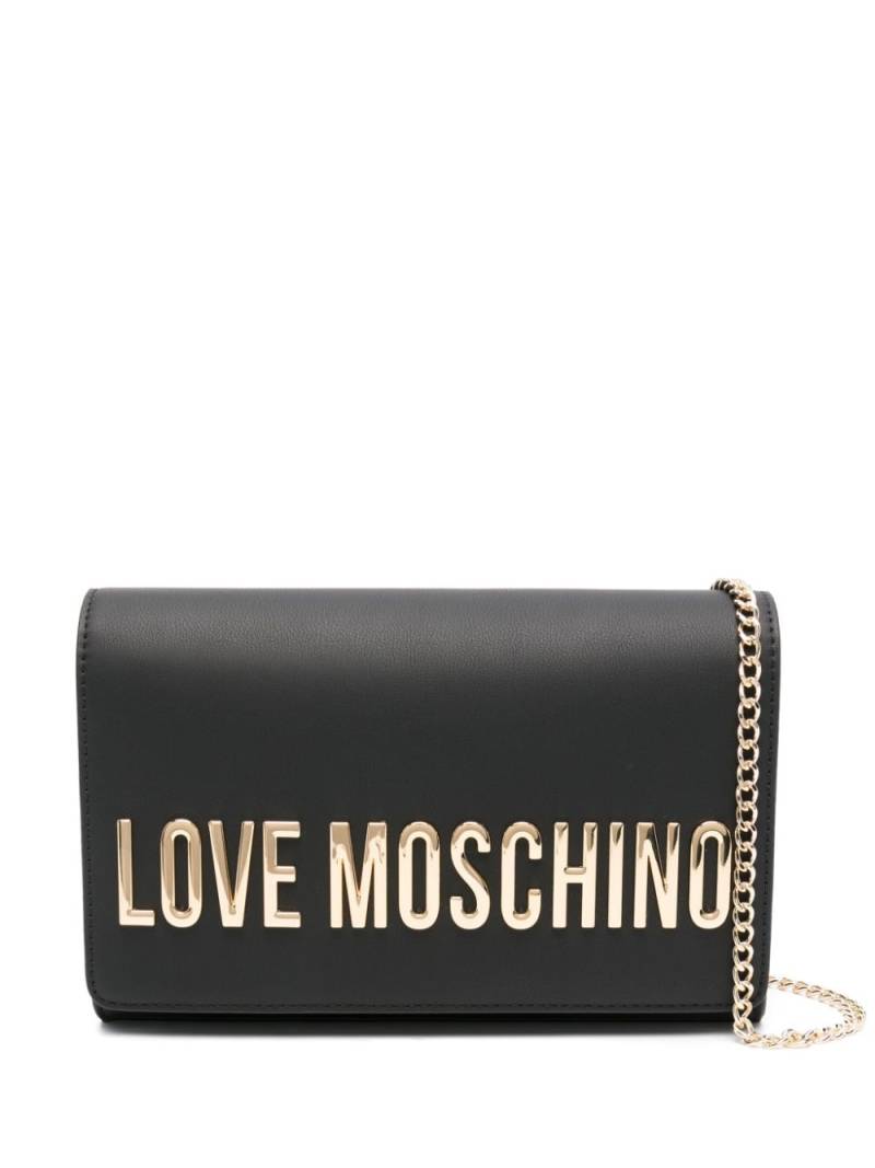 Love Moschino logo-plaque crossbody bag - Black von Love Moschino