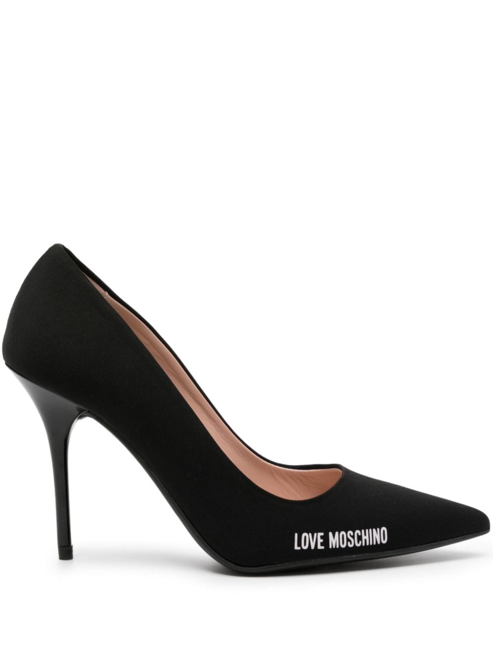 Love Moschino logo-print pumps - Black von Love Moschino