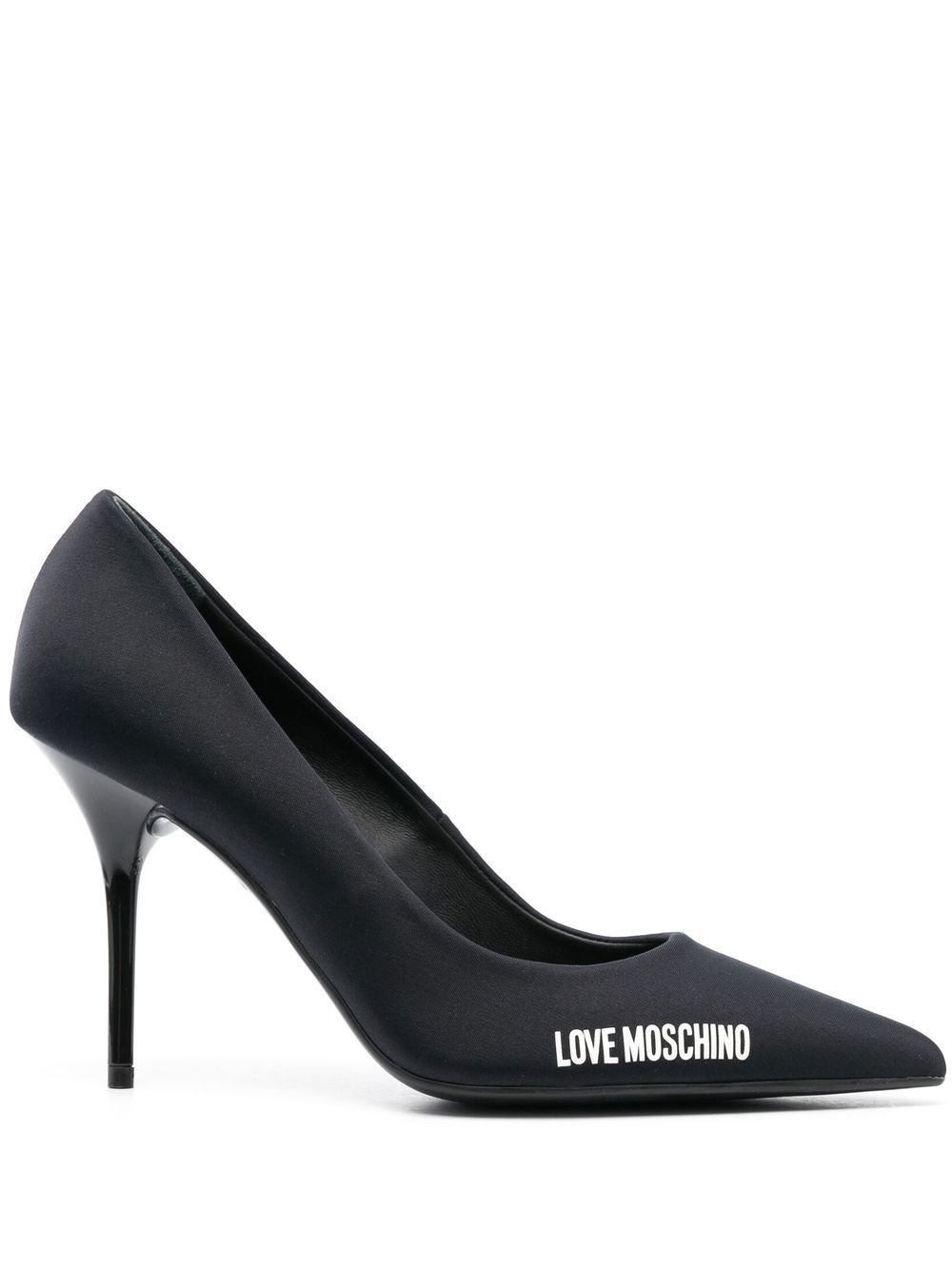 Love Moschino logo print pumps - Black von Love Moschino