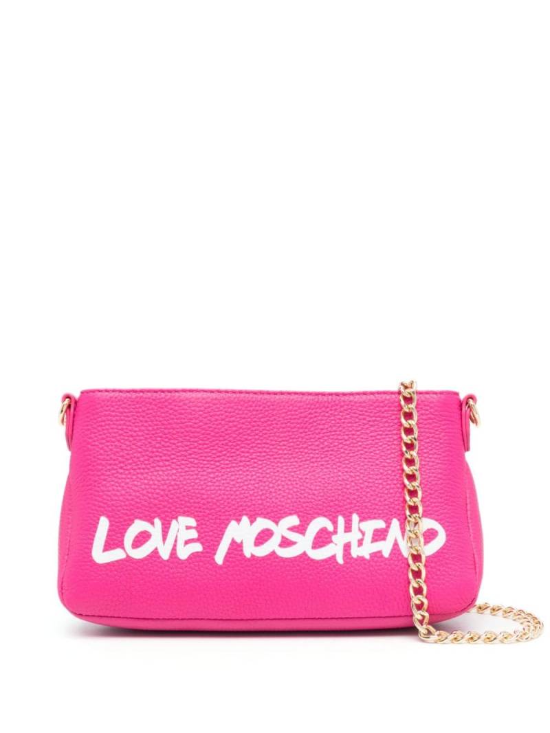 Love Moschino logo-print shoulder bag - Pink von Love Moschino