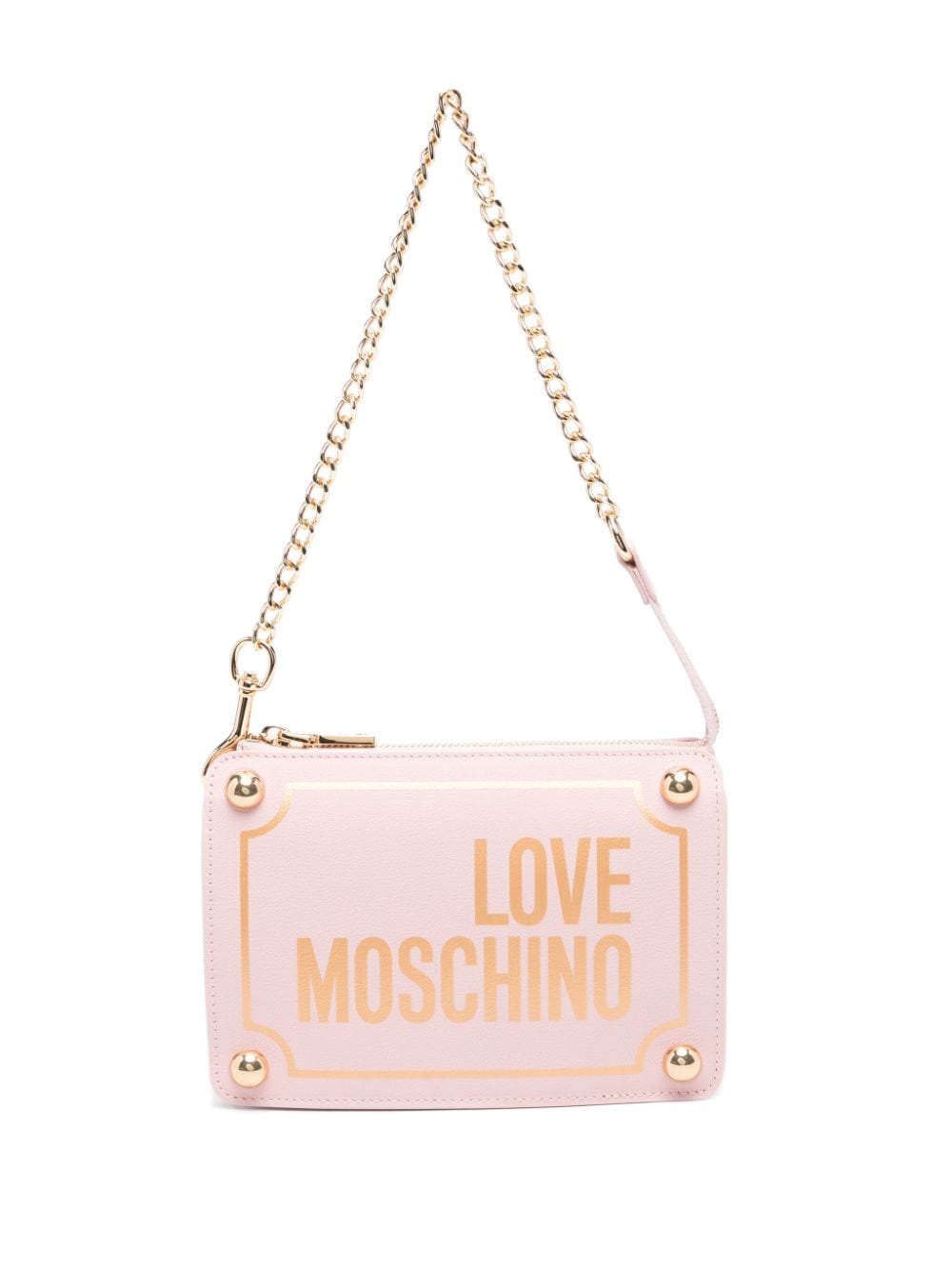 Love Moschino logo-print shoulder bag - Pink von Love Moschino