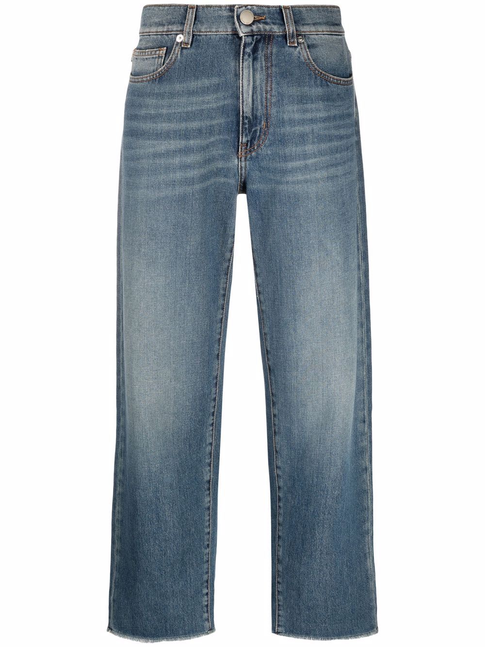 Love Moschino mid-rise straight-leg jeans - Blue von Love Moschino