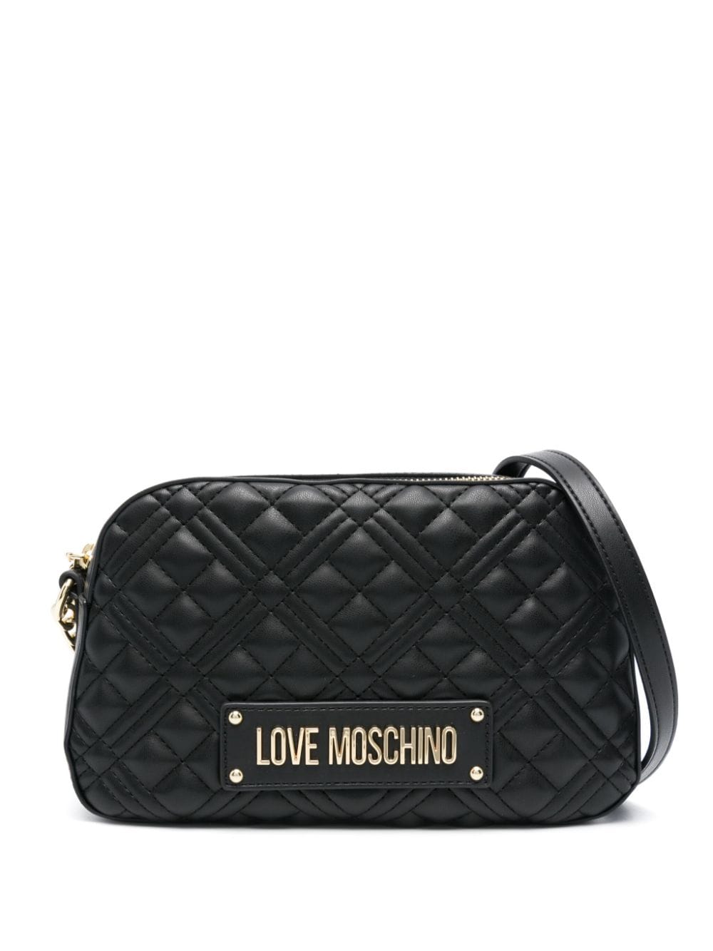 Love Moschino quilted cross body bag - Black von Love Moschino
