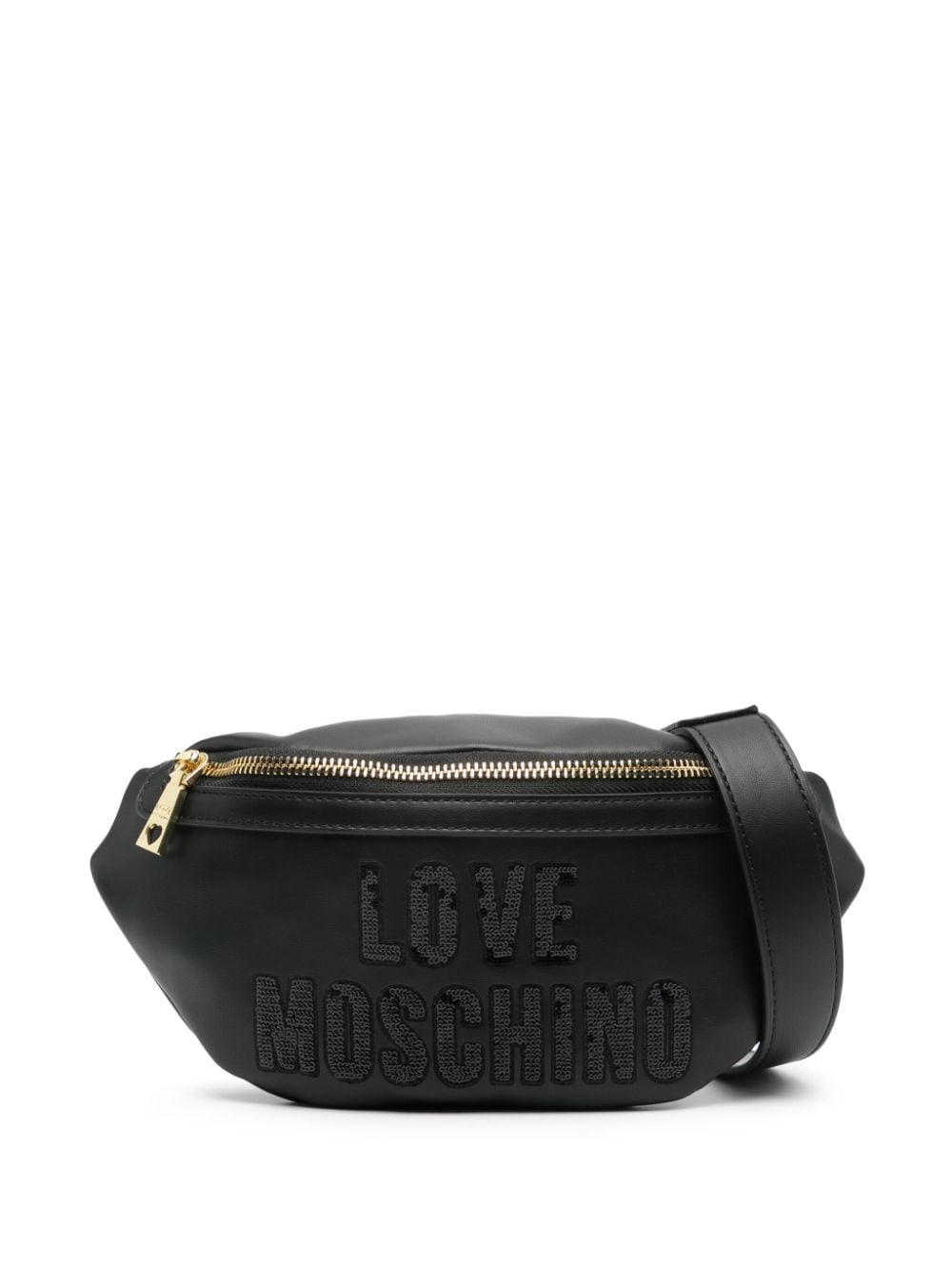Love Moschino sequin-embellished belt bag - Black von Love Moschino