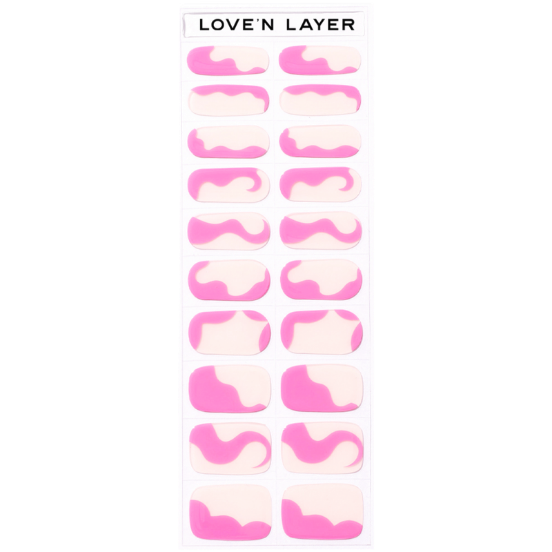 LoveNLayer - Abstraction Poppy Pink von LoveNLayer