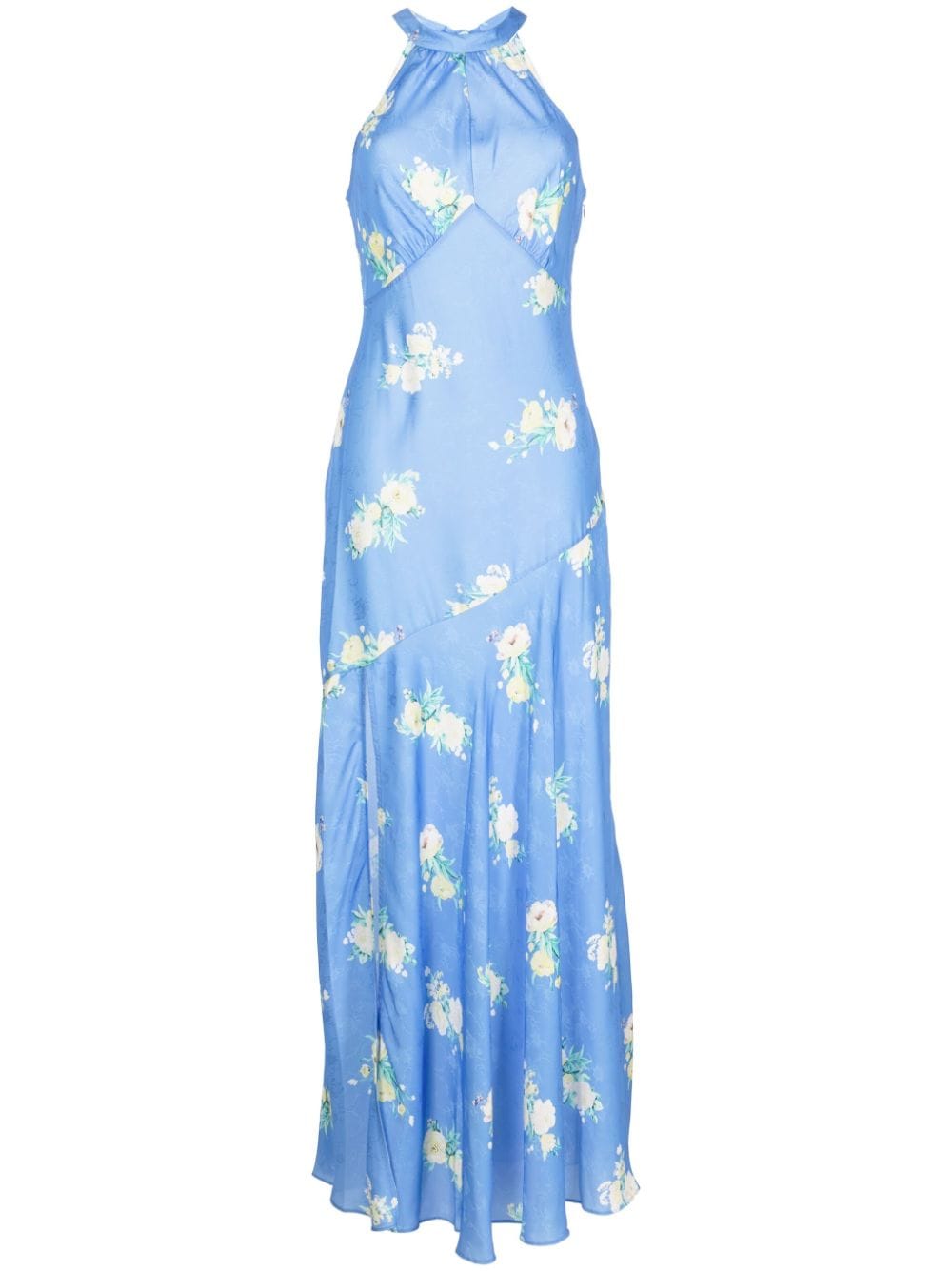 LoveShackFancy Brinda floral-print maxi dress - Blue von LoveShackFancy