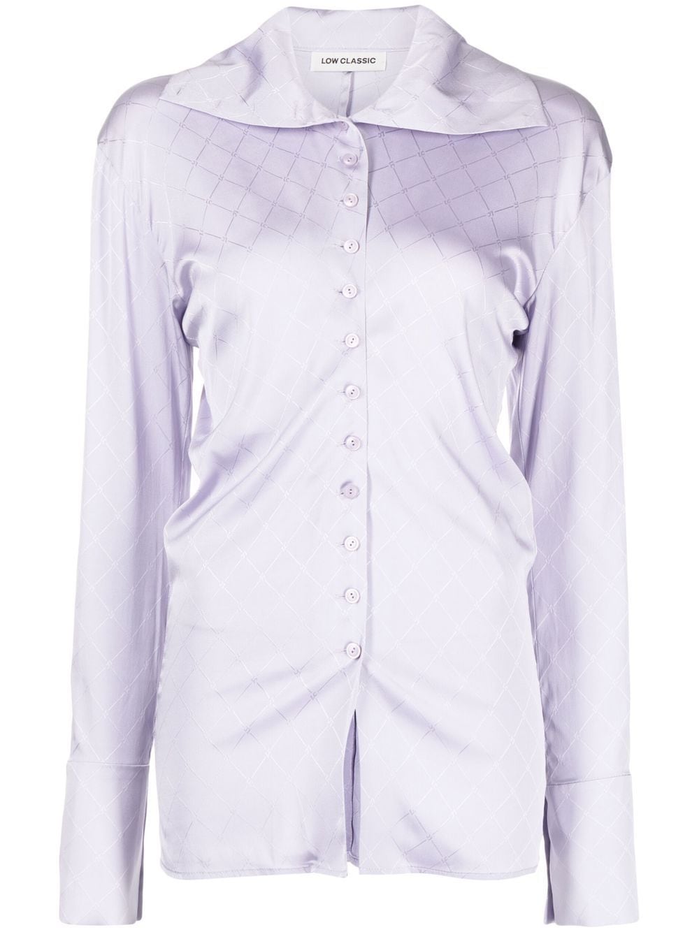 Low Classic Sailor button point blouse - Purple von Low Classic