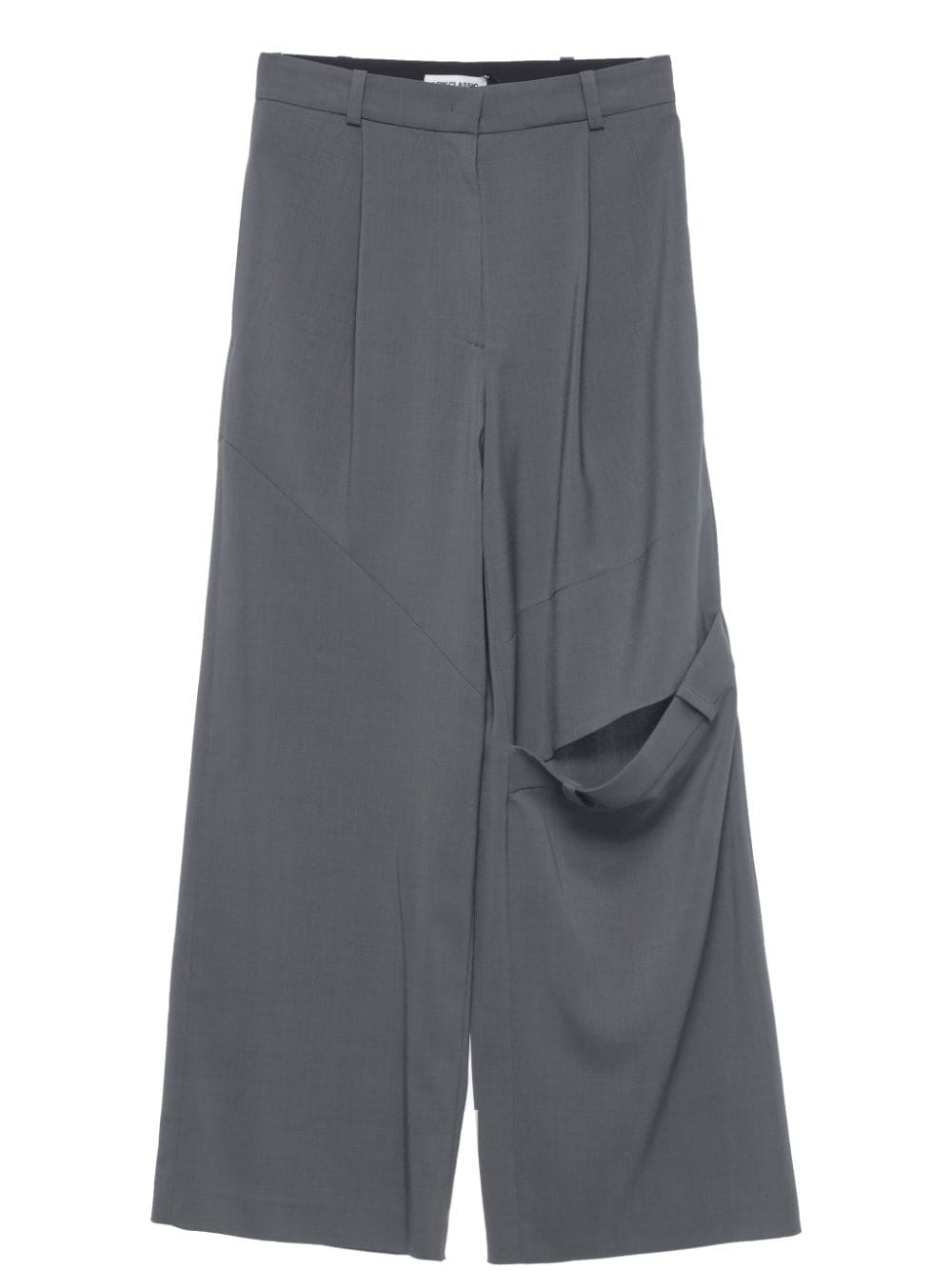 Low Classic Wild Folding palazzo pants - Grey von Low Classic