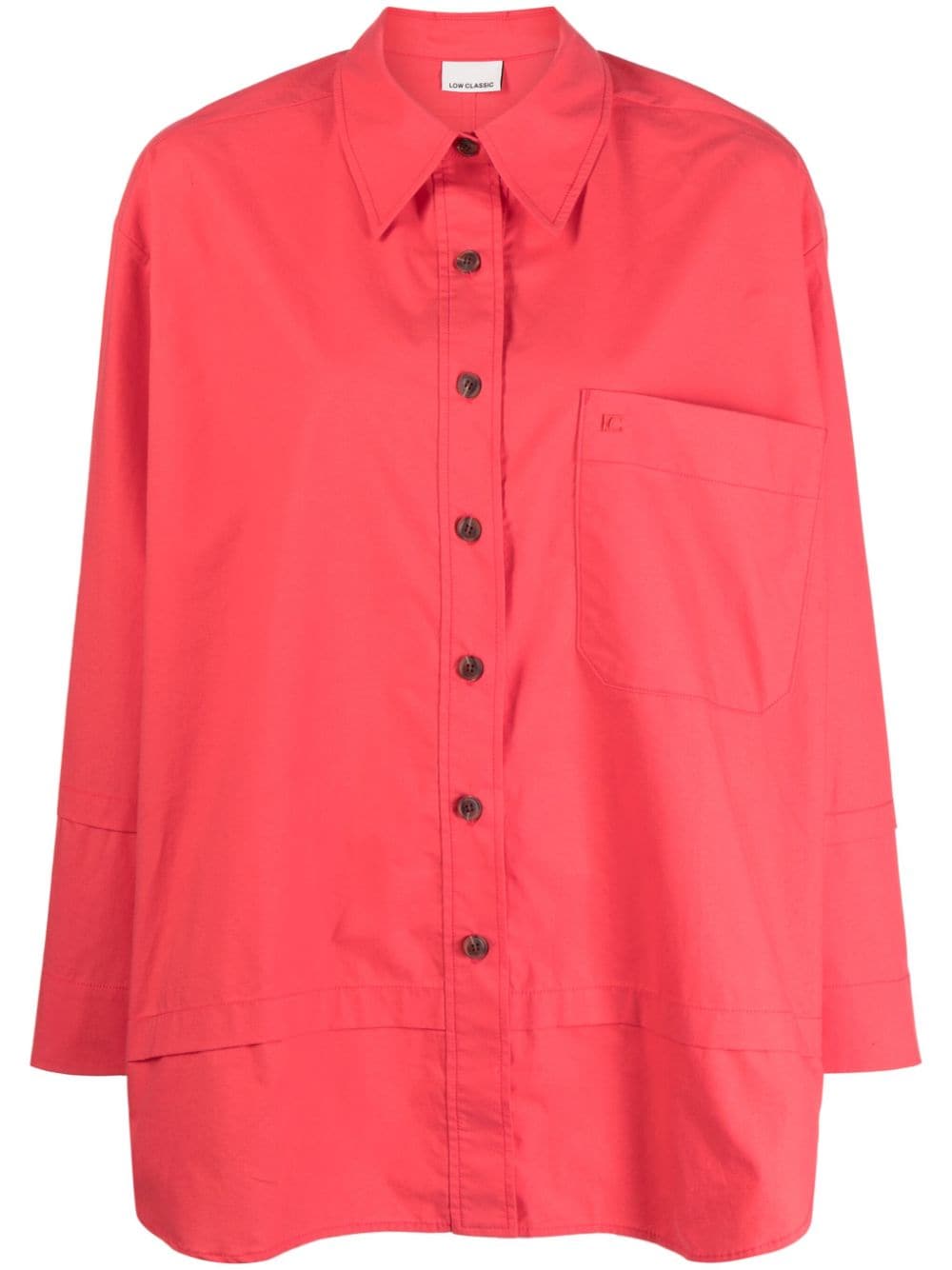 Low Classic button-down cotton shirt - Pink von Low Classic