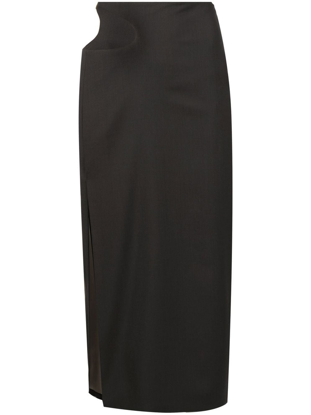 Low Classic cutout-side pencil skirt - Black von Low Classic