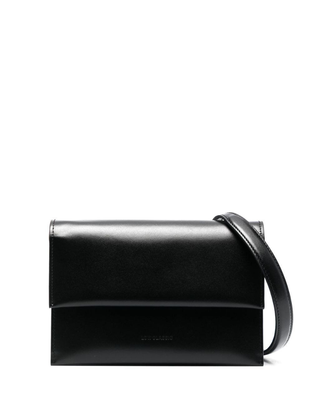 Low Classic foldover top leather bag - Black von Low Classic