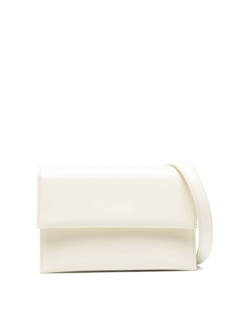 Low Classic foldover top leather bag - White von Low Classic