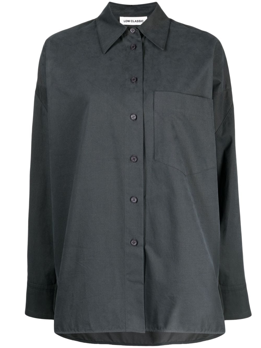 Low Classic long-sleeve cotton shirt - Grey von Low Classic