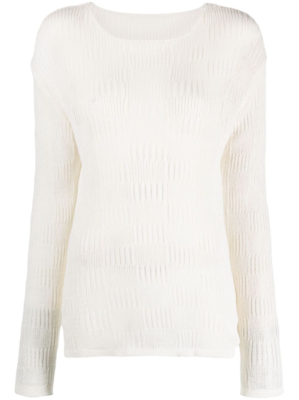 Low Classic long-sleeve knitted jumper - White von Low Classic