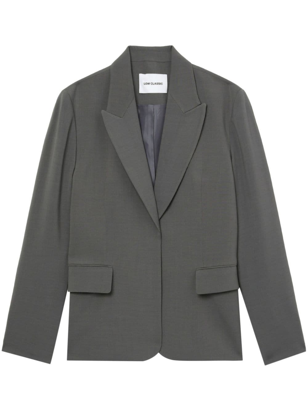 Low Classic open-front single-breasted blazer - Grey von Low Classic
