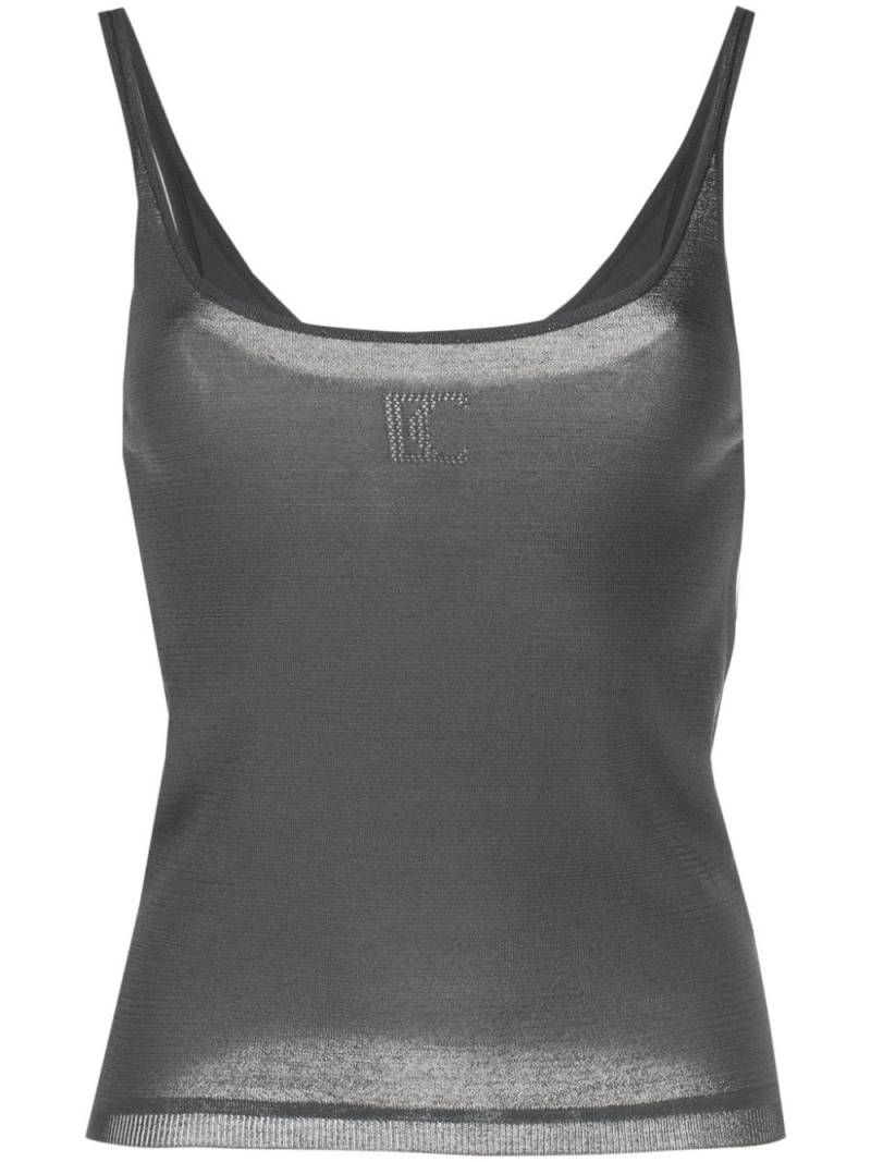 Low Classic perforated knit tank top - Grey von Low Classic