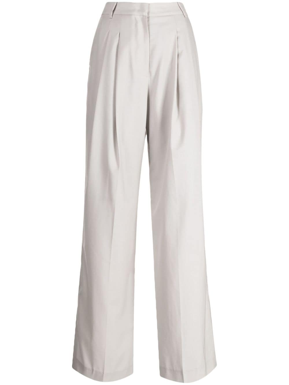Low Classic pleat-detailing wool tailored trousers - Grey von Low Classic