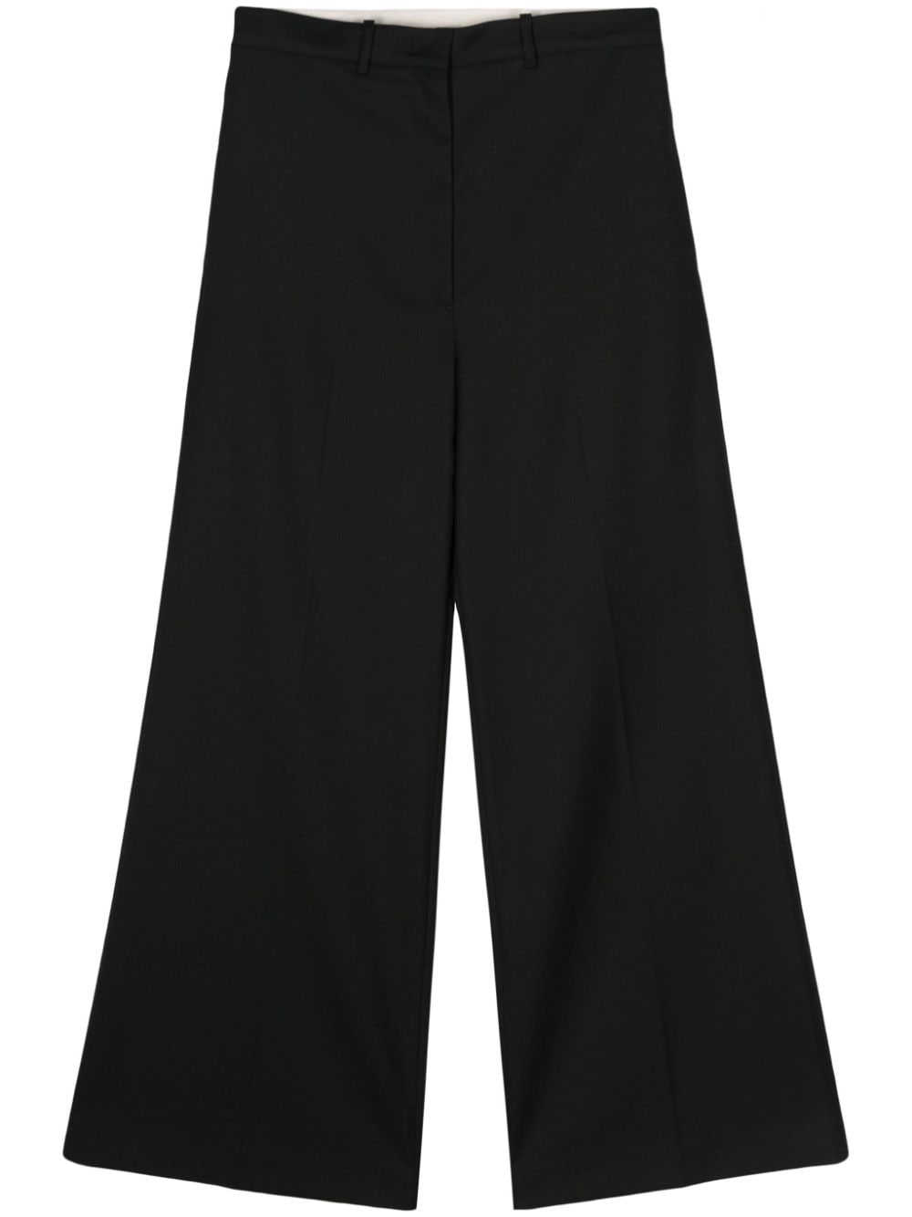 Low Classic twill wide-leg trousers - Black von Low Classic