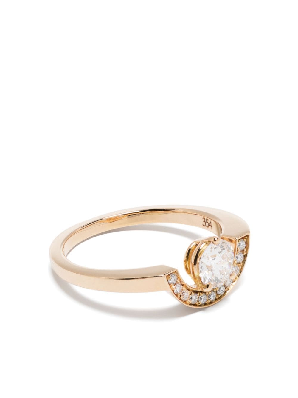 Loyal.e Paris 18kt rose gold Intrépide Petit Arc diamond ring - Pink von Loyal.e Paris