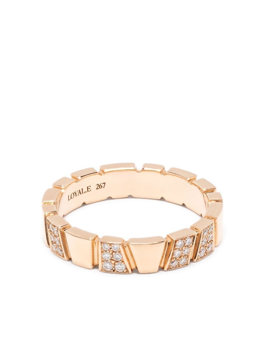 Loyal.e Paris 18kt rose gold Ride & Love diamond ring von Loyal.e Paris