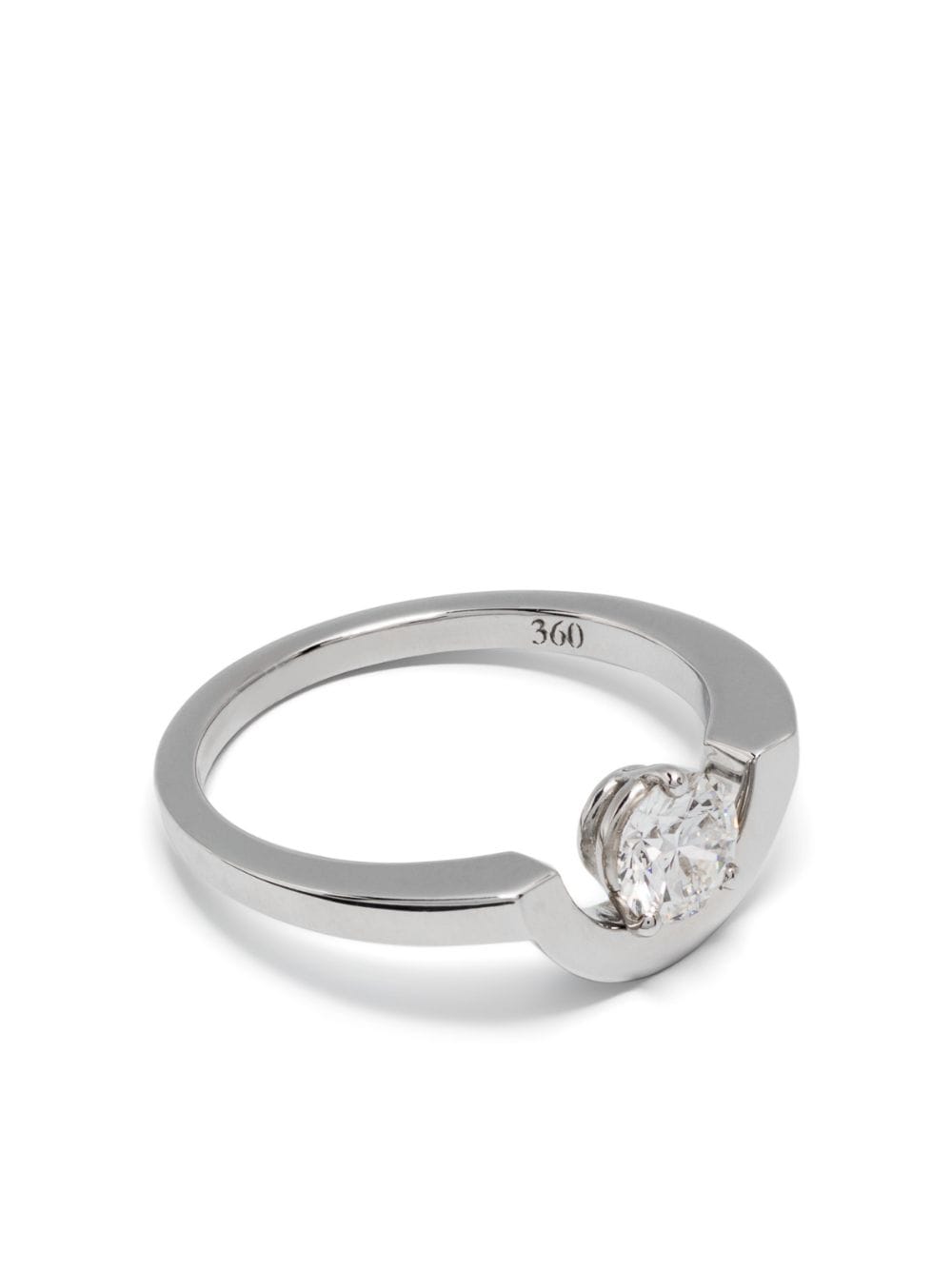Loyal.e Paris 18kt white gold Intrépide Petit Arc diamond ring - Silver von Loyal.e Paris